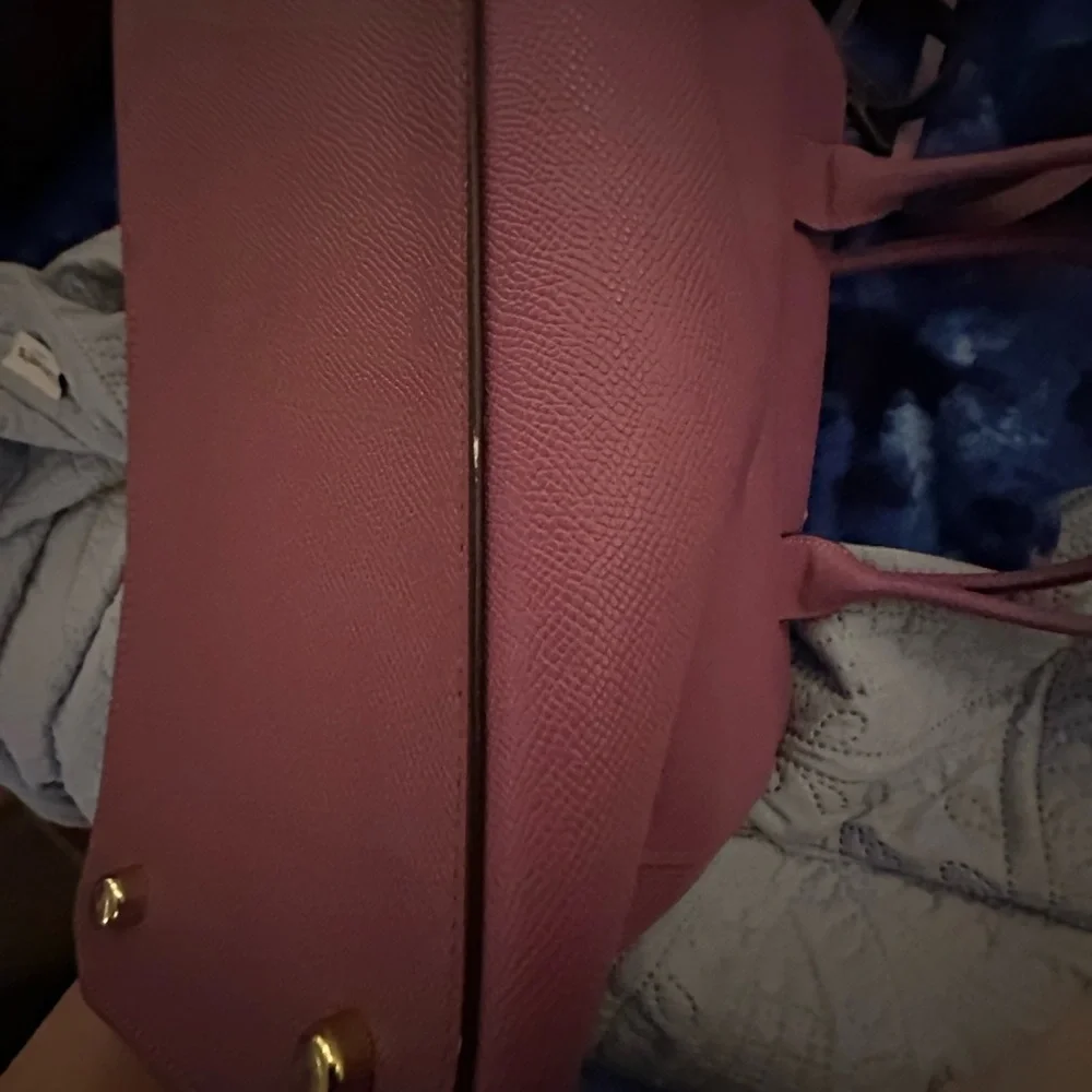 Coach Casey Pink Leather Tote with Gold Logo Hardware - Picture 4 of 11